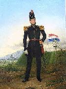 unknow artist Oil painting with an officer of the KNIL, the Royal Dutch East Indies Army. oil painting reproduction